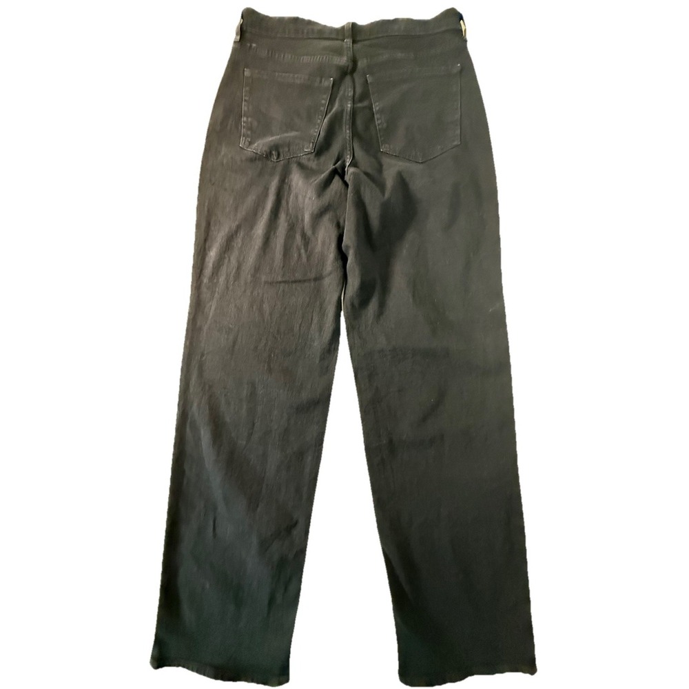 Old Navy Wow Loose High Rise Wide Leg Jeans Black Size 8 Tall Denim Pants